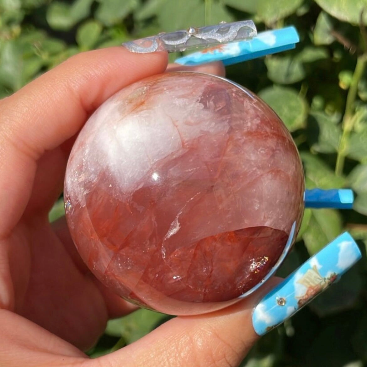 Fire Quartz sphere