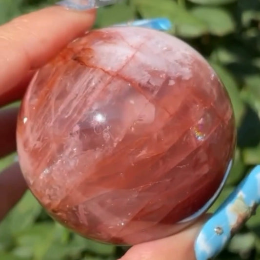 Fire Quartz sphere