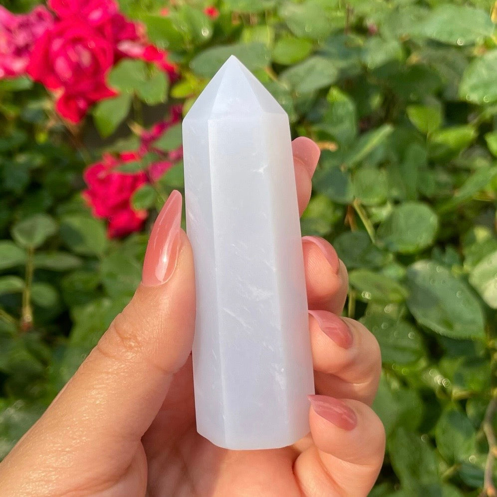 Blue chalcedony tower