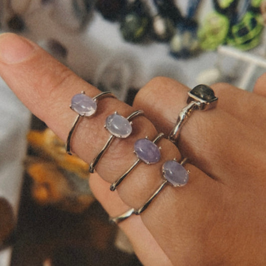 Lavender Quartz ring