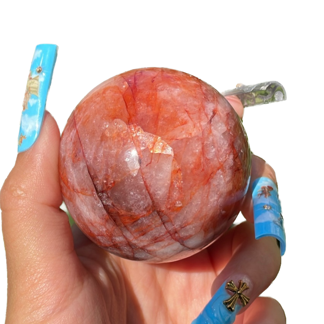 Fire Quartz sphere